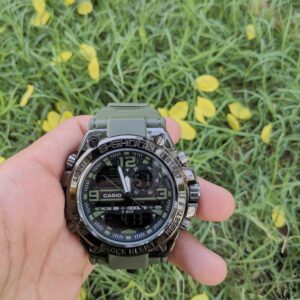 G-Shock Black and Green Addition Metal Body Sports Watch